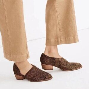 Madewell The Lucie Shoe in Spotted Calf Hair Size 6